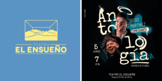 Imagen promocional del stand up comedy que se presentará en el Teatro EL Ensuelo el 3 de junio.