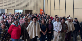 Foto de un grpo de ciudadanos de la localidad de Usme