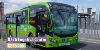 Foto de un bus de TransMilenio