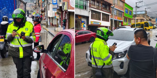 Foto de operativos en Usme al sur de Bogotá, contra el malparqueo.