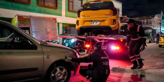 Foto de operativos por malparqueo en Bogotá.