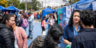 Foto de la feria Corazón del IPES en Bogotá.