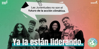 Foto de un grupo de jóvenes integrantes del Fondo de Juventud y Acción Climática.