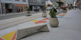 Foto de uno de los 29 nuevos segmentos viales en la Zona Industrial de Puente Aranda en Bogotá.