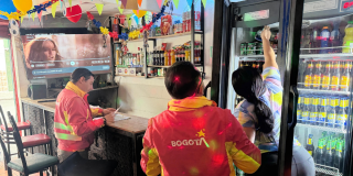 Foto de funcionarios del Distito en un operativo de control 