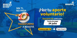 Imagen del pago impuesto de vehículos en Bogotá 2026.