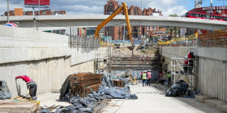 Paso deprimido calle 100 con avenida Suba Bogotá logra avance de 72 %