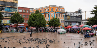 Foto de San Victorino, en el centro de Bogotá.