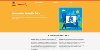 Imagen de la página web de la ventanilla única