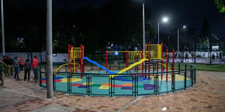 Foto de un parque renovado en la localidad de Usaquén 