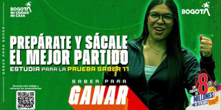 Imagen gráfica con el texto: prepárate y sácale el mejor partido estudia para la prueba saber 11 