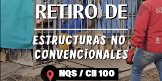 Retiro de estructuras no convencionales. NQS con calle 100