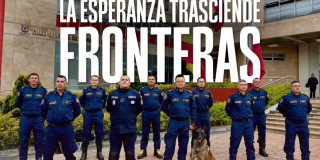 Rescatistas de los Bomberos de Bogotá: "La esperanza trasciende fronteras".