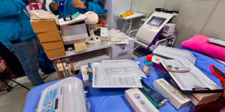 Foto de equipos medicos.