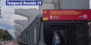 Foto de estación temporal Av. 39 