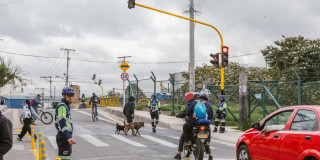 Foto de una vía de Bogotá 