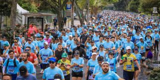 Participantes de la media maratón de Bogotá 