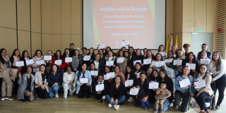 Foto de un grupo de mujeres de la localidad de Sumapaz