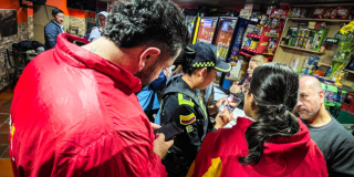 Imagen del operativo nocturno a uno de los establecimientos