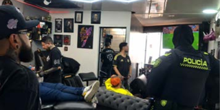Foto de funcionarios del Distrito en operativo de seguridad
