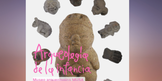 Imagen promocional de la exposición donde se aprecian varios de los objetos arqueológicos que se presentarán.