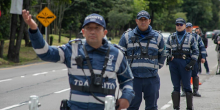 Foto de Agentes Civiles de Tránsito en Bogotá.