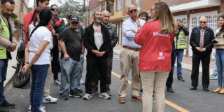 Foto de tramo vial intervenido en el barrio Fátima, al sur de Bogotá.