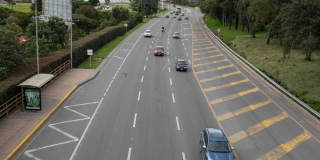 Foto de una vía de Bogotá 