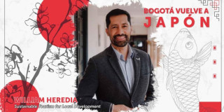 Imagen de William Heredia, quien estará representando a Bogotá en el encuentro de turismo en Japón.