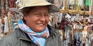 Foto de Claudia Patricia Torres beneficiaria de los programas sociales del IPES en Bogotá.