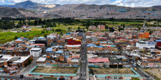 Foto panorámica de Bogotá 