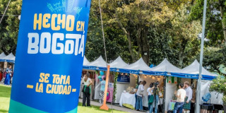 Foto de una feria de 'Hecho en Bogotá'.