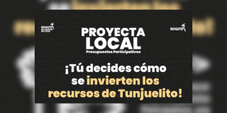 Pieza gráfica de la Alcaldía Local de Tunjuelito 