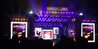 Foto de la tarima del parque Simón Bolívar durante el Festival Cordillera.