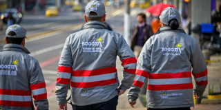 Foto de un grupo de Gestores del Orden en Bogotá 