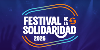 Cartel publicitario de la Fundación Solidaridad por Colombia con mensaje textual que dice: ´Festival de la Solidaridad 2026´