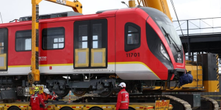 Foto de uno de los trenes del Metro 