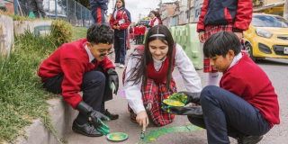 Foto del circuito peatonal en Suba