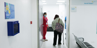 Foto de un consultorio de un hospital de Bogotá 
