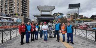 Foto de participantes en actividad 'Estamos en #BogotáModoMetro’