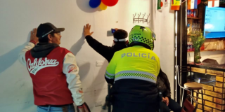 Foto de funcionarios del Distrito en operativo de seguridad