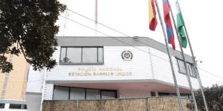 Fachada de la Estación de Policía Barrios Unidos.