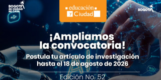 Imagen gráfica con el texto: Ampliamos la convocatoria postula tu artículo de investigación hasta el 18 de agosto 