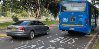 Foto del Carril Preferencial de la calle 63