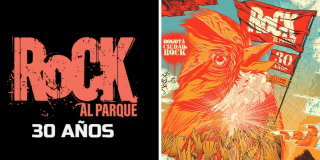 Ilustración del copetón imagen oficial de Rock al Parque 30 años.