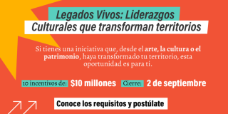 Imagen de color naranja con la información de las dos convocatorias.