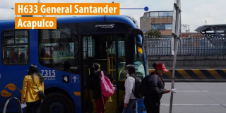 Foto de un bus TransMiZonal en una vía