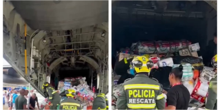 Captura de pantalla de un video sobre ayudas humanitarias