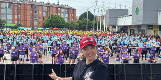 Foto de personas en una maratón 