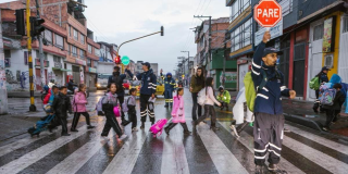 Foto del programa 'Ciempiés Caminos Seguros' en Bogotá.